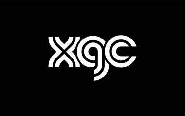 XGC Yaratıcı Eşsiz Modern Harf Logosu Tasarımı. Benzersiz bir harf dizaynına sahip stilize logo, soyut minimalist estetik ve modern cazibe sunar.