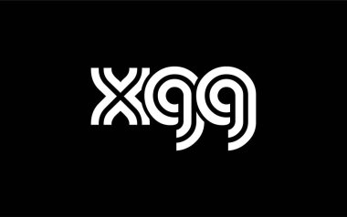 XGG Yaratıcı Eşsiz Modern Harf Logosu Tasarımı. Benzersiz bir harf dizaynına sahip stilize logo, soyut minimalist estetik ve modern cazibe sunar.