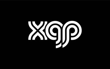 XGP Yaratıcı Eşsiz Modern Harf Logosu Tasarımı. Benzersiz bir harf dizaynına sahip stilize logo, soyut minimalist estetik ve modern cazibe sunar.
