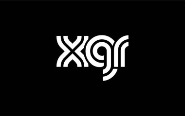 XGR Yaratıcı Eşsiz Modern Harf Logosu Tasarımı. Benzersiz bir harf dizaynına sahip stilize logo, soyut minimalist estetik ve modern cazibe sunar.