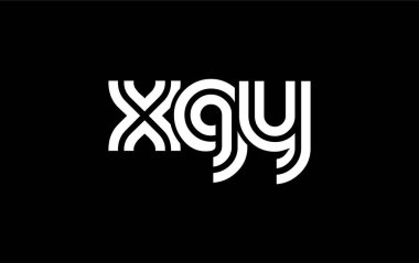 XGY Yaratıcı Eşsiz Modern Harf Logosu Tasarımı. Benzersiz bir harf dizaynına sahip stilize logo, soyut minimalist estetik ve modern cazibe sunar.