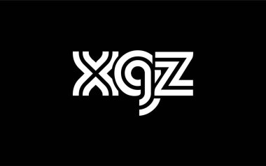 XGZ Yaratıcı Eşsiz Modern Harf Logosu Tasarımı. Benzersiz bir harf dizaynına sahip stilize logo, soyut minimalist estetik ve modern cazibe sunar.