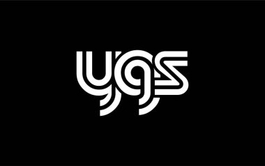 YGS Yaratıcı Eşsiz Modern Harf Logosu Tasarımı. Benzersiz bir harf dizaynına sahip stilize logo, soyut minimalist estetik ve modern cazibe sunar.