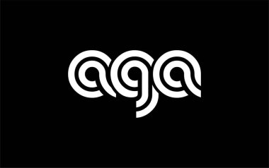 AGA Yaratıcı Eşsiz Modern Harf Logosu Tasarımı. Benzersiz bir harf dizaynına sahip stilize logo, soyut minimalist estetik ve modern cazibe sunar.