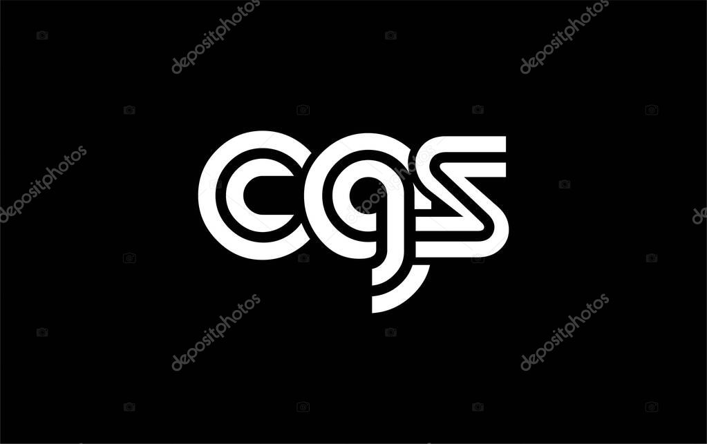 CGS Creative Unique Modern Letter Logo Design. Stylized logo featuring a unique letter design, presenting abstract minimalist aesthetics and modern appeal.