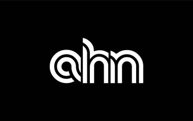 AHN Yaratıcı Eşsiz Modern Harf Logosu Tasarımı. Benzersiz bir harf dizaynına sahip stilize logo, soyut minimalist estetik ve modern cazibe sunar.