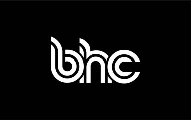 BHC Yaratıcı Eşsiz Modern Harf Logosu Tasarımı. Benzersiz bir harf dizaynına sahip stilize logo, soyut minimalist estetik ve modern cazibe sunar.