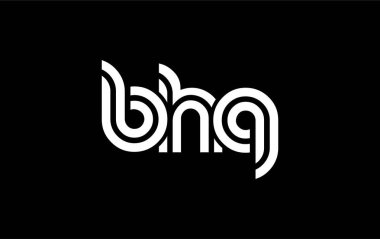 BHQ Yaratıcı Eşsiz Modern Harf Logosu Tasarımı. Benzersiz bir harf dizaynına sahip stilize logo, soyut minimalist estetik ve modern cazibe sunar.