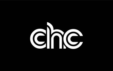 CHC Yaratıcı Eşsiz Modern Harf Logosu Tasarımı. Benzersiz bir harf dizaynına sahip stilize logo, soyut minimalist estetik ve modern cazibe sunar.