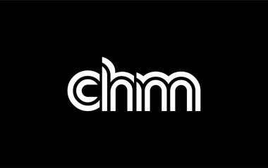 CHM Yaratıcı Eşsiz Modern Harf Logosu Tasarımı. Benzersiz bir harf dizaynına sahip stilize logo, soyut minimalist estetik ve modern cazibe sunar.
