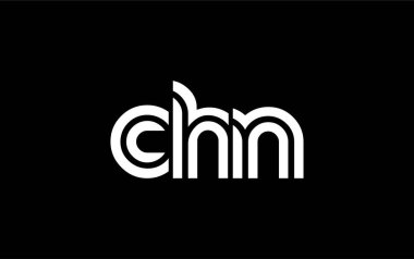 CHN Yaratıcı Eşsiz Modern Harf Logosu Tasarımı. Benzersiz bir harf dizaynına sahip stilize logo, soyut minimalist estetik ve modern cazibe sunar.