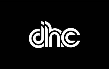 DHC Yaratıcı Eşsiz Modern Harf Logosu Tasarımı. Benzersiz bir harf dizaynına sahip stilize logo, soyut minimalist estetik ve modern cazibe sunar.