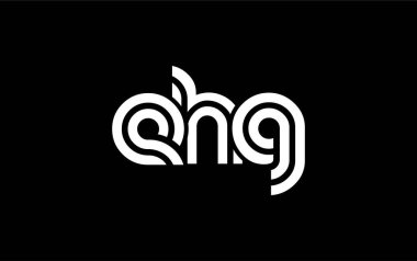 EHG Yaratıcı Eşsiz Modern Harf Logosu Tasarımı. Benzersiz bir harf dizaynına sahip stilize logo, soyut minimalist estetik ve modern cazibe sunar.