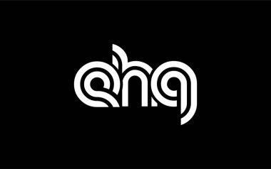 EHQ Yaratıcı Eşsiz Modern Harf Logosu Tasarımı. Benzersiz bir harf dizaynına sahip stilize logo, soyut minimalist estetik ve modern cazibe sunar.