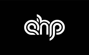EHP Yaratıcı Eşsiz Modern Harf Logosu Tasarımı. Benzersiz bir harf dizaynına sahip stilize logo, soyut minimalist estetik ve modern cazibe sunar.