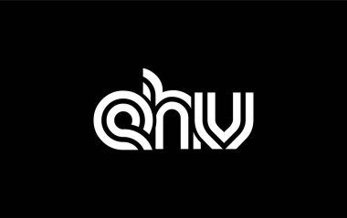 EHV Yaratıcı Eşsiz Modern Harf Logosu Tasarımı. Benzersiz bir harf dizaynına sahip stilize logo, soyut minimalist estetik ve modern cazibe sunar.