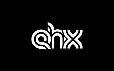 EHX Yaratıcı Eşsiz Modern Harf Logosu Tasarımı. Benzersiz bir harf dizaynına sahip stilize logo, soyut minimalist estetik ve modern cazibe sunar.
