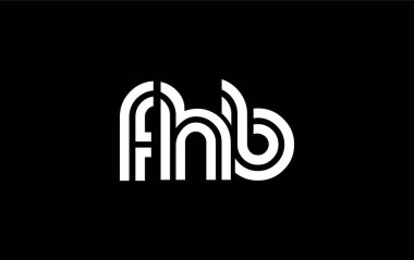FHB Yaratıcı Eşsiz Modern Harf Logosu Tasarımı. Benzersiz bir harf dizaynına sahip stilize logo, soyut minimalist estetik ve modern cazibe sunar.