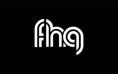 FHQ Yaratıcı Eşsiz Modern Harf Logosu Tasarımı. Benzersiz bir harf dizaynına sahip stilize logo, soyut minimalist estetik ve modern cazibe sunar.