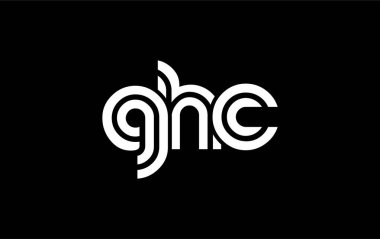 GHC Yaratıcı Eşsiz Modern Harf Logosu Tasarımı. Benzersiz bir harf dizaynına sahip stilize logo, soyut minimalist estetik ve modern cazibe sunar.