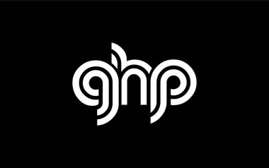 GHP Yaratıcı Eşsiz Modern Harf Logosu Tasarımı. Benzersiz bir harf dizaynına sahip stilize logo, soyut minimalist estetik ve modern cazibe sunar.