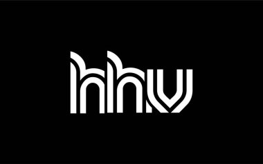 HHV Yaratıcı Eşsiz Modern Harf Logosu Tasarımı. Benzersiz bir harf dizaynına sahip stilize logo, soyut minimalist estetik ve modern cazibe sunar.