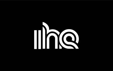 IHE Yaratıcı Eşsiz Modern Harf Logosu Tasarımı. Benzersiz bir harf dizaynına sahip stilize logo, soyut minimalist estetik ve modern cazibe sunar.