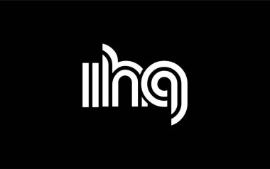 IHQ Yaratıcı Eşsiz Modern Harf Logosu Tasarımı. Benzersiz bir harf dizaynına sahip stilize logo, soyut minimalist estetik ve modern cazibe sunar.