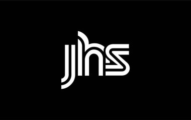 JHS Yaratıcı Eşsiz Modern Harf Logosu Tasarımı. Benzersiz bir harf dizaynına sahip stilize logo, soyut minimalist estetik ve modern cazibe sunar.