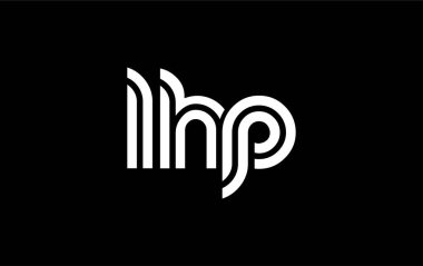 LHP Yaratıcı Eşsiz Modern Harf Logosu Tasarımı. Benzersiz bir harf dizaynına sahip stilize logo, soyut minimalist estetik ve modern cazibe sunar.