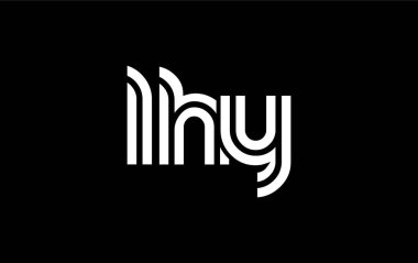 LHY Yaratıcı Eşsiz Modern Harf Logosu Tasarımı. Benzersiz bir harf dizaynına sahip stilize logo, soyut minimalist estetik ve modern cazibe sunar.