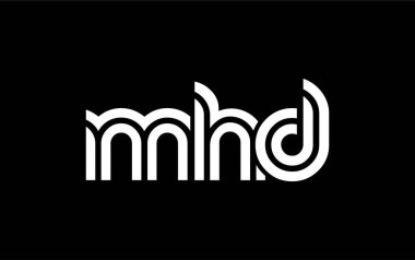 MHJ Yaratıcı Eşsiz Modern Harf Logosu Tasarımı. Benzersiz bir harf dizaynına sahip stilize logo, soyut minimalist estetik ve modern cazibe sunar.