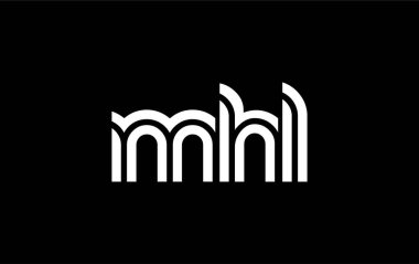 MHL Yaratıcı Eşsiz Modern Harf Logosu Tasarımı. Benzersiz bir harf dizaynına sahip stilize logo, soyut minimalist estetik ve modern cazibe sunar.