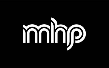 MHP Yaratıcı Eşsiz Modern Harf Logosu Tasarımı. Benzersiz bir harf dizaynına sahip stilize logo, soyut minimalist estetik ve modern cazibe sunar.