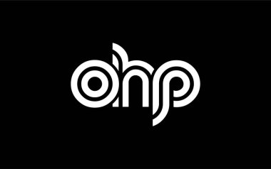 OHP Yaratıcı Eşsiz Modern Harf Logosu Tasarımı. Benzersiz bir harf dizaynına sahip stilize logo, soyut minimalist estetik ve modern cazibe sunar.