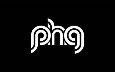PHG Yaratıcı Eşsiz Modern Harf Logosu Tasarımı. Benzersiz bir harf dizaynına sahip stilize logo, soyut minimalist estetik ve modern cazibe sunar.