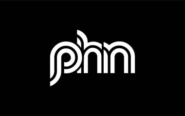 PHN Yaratıcı Eşsiz Modern Harf Logosu Tasarımı. Benzersiz bir harf dizaynına sahip stilize logo, soyut minimalist estetik ve modern cazibe sunar.