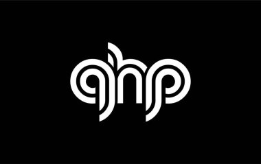 QHP Yaratıcı Eşsiz Modern Harf Logosu Tasarımı. Benzersiz bir harf dizaynına sahip stilize logo, soyut minimalist estetik ve modern cazibe sunar.