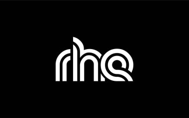 RHE Yaratıcı Eşsiz Modern Harf Logosu Tasarımı. Benzersiz bir harf dizaynına sahip stilize logo, soyut minimalist estetik ve modern cazibe sunar.