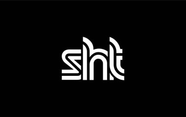 SHT Yaratıcı Eşsiz Modern Harf Logosu Tasarımı. Benzersiz bir harf dizaynına sahip stilize logo, soyut minimalist estetik ve modern cazibe sunar.