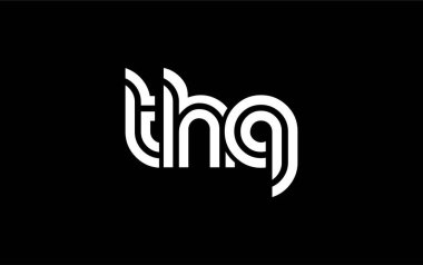 THQ Yaratıcı Eşsiz Modern Harf Logosu Tasarımı. Benzersiz bir harf dizaynına sahip stilize logo, soyut minimalist estetik ve modern cazibe sunar.