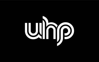 UHP Yaratıcı Eşsiz Modern Harf Logosu Tasarımı. Benzersiz bir harf dizaynına sahip stilize logo, soyut minimalist estetik ve modern cazibe sunar.