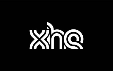 XHE Yaratıcı Eşsiz Modern Harf Logosu Tasarımı. Benzersiz bir harf dizaynına sahip stilize logo, soyut minimalist estetik ve modern cazibe sunar.