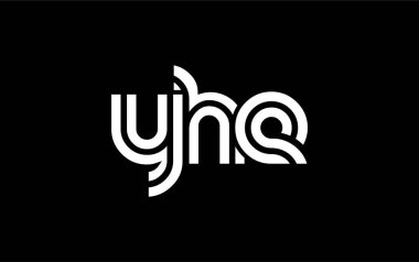 YHE Yaratıcı Eşsiz Modern Harf Logosu Tasarımı. Benzersiz bir harf dizaynına sahip stilize logo, soyut minimalist estetik ve modern cazibe sunar.