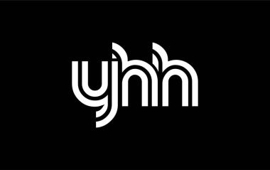YHH Yaratıcı Eşsiz Modern Harf Logosu Tasarımı. Benzersiz bir harf dizaynına sahip stilize logo, soyut minimalist estetik ve modern cazibe sunar.
