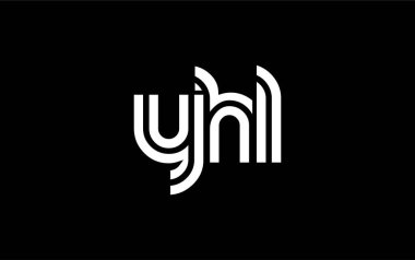 YHL Yaratıcı Eşsiz Modern Harf Logosu Tasarımı. Benzersiz bir harf dizaynına sahip stilize logo, soyut minimalist estetik ve modern cazibe sunar.