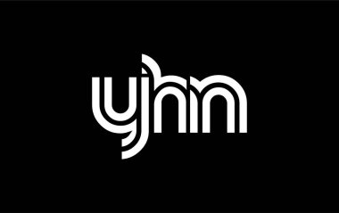 YHN Yaratıcı Eşsiz Modern Harf Logosu Tasarımı. Benzersiz bir harf dizaynına sahip stilize logo, soyut minimalist estetik ve modern cazibe sunar.