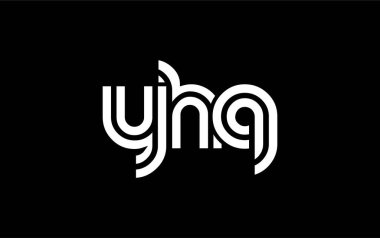 YHQ Yaratıcı Eşsiz Modern Harf Logosu Tasarımı. Benzersiz bir harf dizaynına sahip stilize logo, soyut minimalist estetik ve modern cazibe sunar.