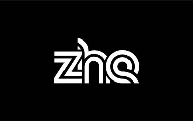 ZHE Yaratıcı Eşsiz Modern Harf Logosu Tasarımı. Benzersiz bir harf dizaynına sahip stilize logo, soyut minimalist estetik ve modern cazibe sunar.