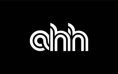 AHH Yaratıcı Eşsiz Modern Harf Logosu Tasarımı. Benzersiz bir harf dizaynına sahip stilize logo, soyut minimalist estetik ve modern cazibe sunar.